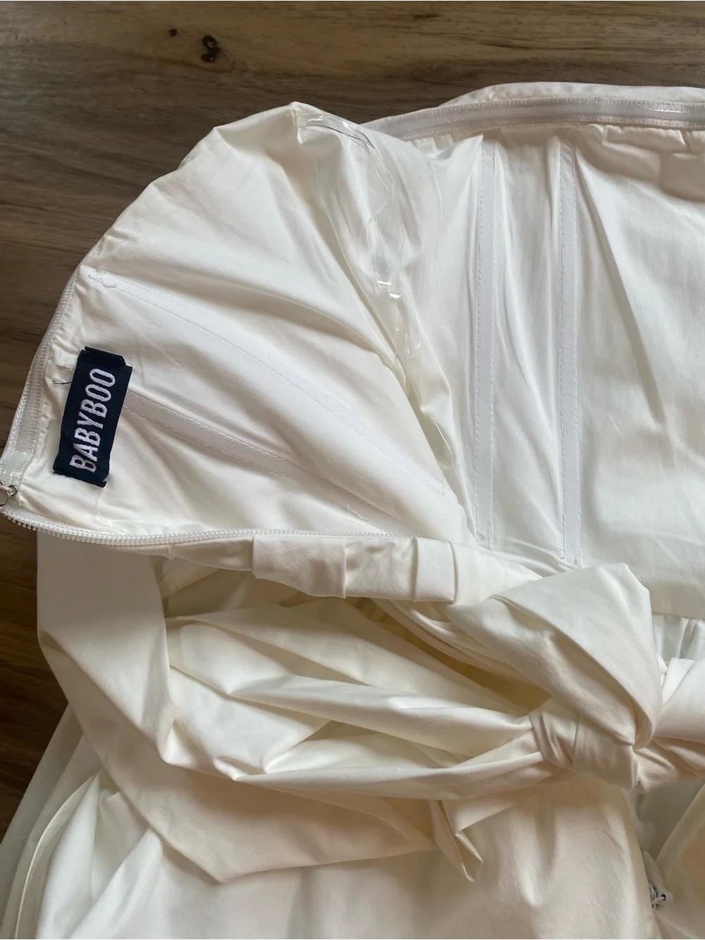 Babyboo Gorgeous Ivory Strapless Mini Dress Katrina- L Fits like a Medium 6/8 - Picture 7 of 13
